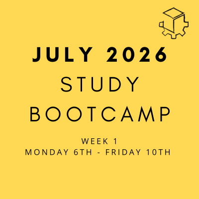 Study Bootcamp July 2026 - Week 1 (6-10 July)